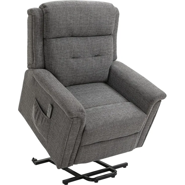HOMCOM Relaxsessel Elektrischer Aufstehsessel mit 2 Motoren Fernsehsessel (Seniorensessel, 2-St, Sesse), Liegefläche 178cm