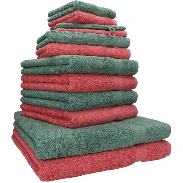 Betz Handtücher Premium Handtuch-Set 12-tlg, 100% Baumwolle (Set, 12-St), Duschtücher,Handtücher, Gästetücher, Seiftücher,Waschhandschuhe – Bild 4