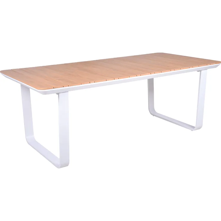 Gartentisch KLAUS - Kunststoff, Braun, 200 x 100 x 75 cm | Terrassentisch Wetterfest Outdoor Tisch