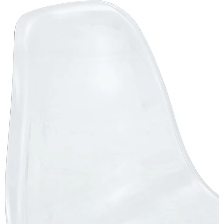 2er-Set transparenter Barhocker mit Schwebendesign – ideal für europäische Küchen. Silberne Metallbeine passen perfekt zum modernen Luxus-Minimalismus.Höhe: 102 cm.--Silber, Transparent--102x48.5x48.5cm--YOUDENOVA – Bild 7