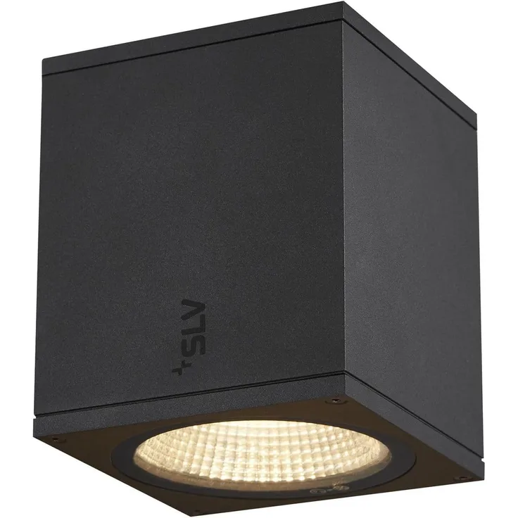 SLV No. 1003421 ENOLA SQUARE M Outdoor LED Deckenaufbauleuchte anthrazit IP 65