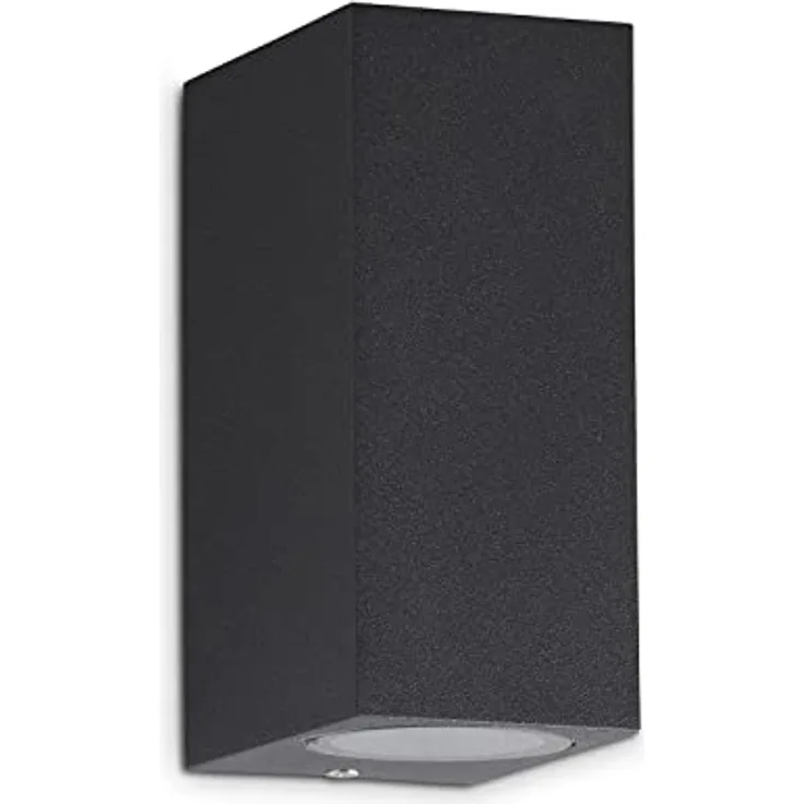 TELEFUNKEN LED Außenlampe IP44, Wandleuchte mit 2x GU10, 4000K Neutralweiß, Anthrazit, 151x67x92 mm