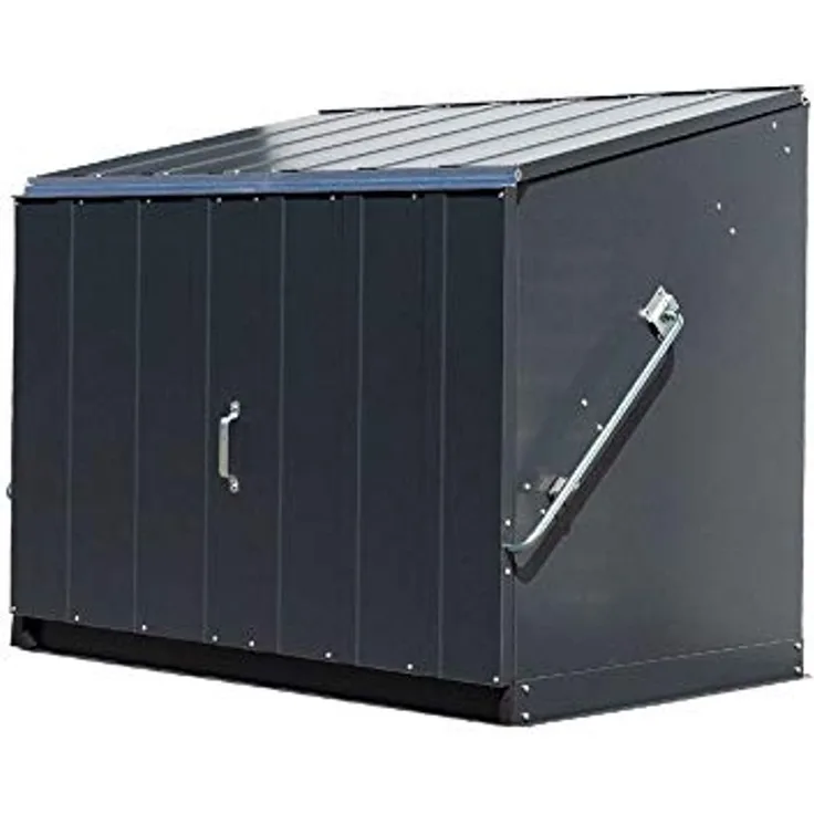 Trimetals Metall Gerätebox Fahrradgarage Stowaway | Anthrazit | 87 x 136 x 112 cm