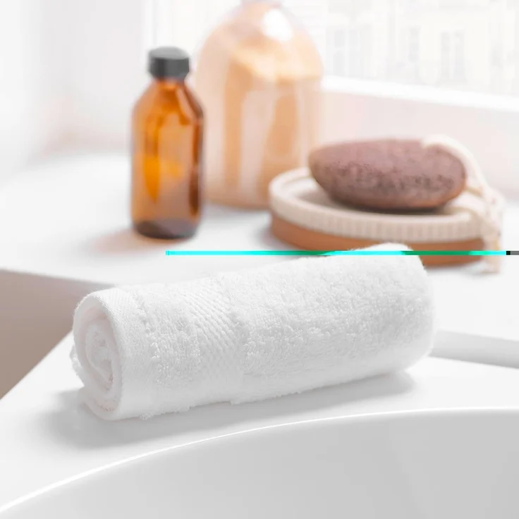 U10 Gästetuch UNI - Badezimmer Gästehandtücher in Weiss – Bild 2