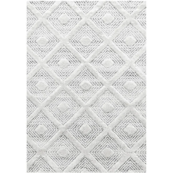 XXXL Webteppich Pisa 4707, rechteckig, grau, 200x290 cm, Oeko-Tex® Standard 100, schmutzabweisend, antistatisch, für Fußbodenheizung geeignet, pflegeleicht, strapazierfähig