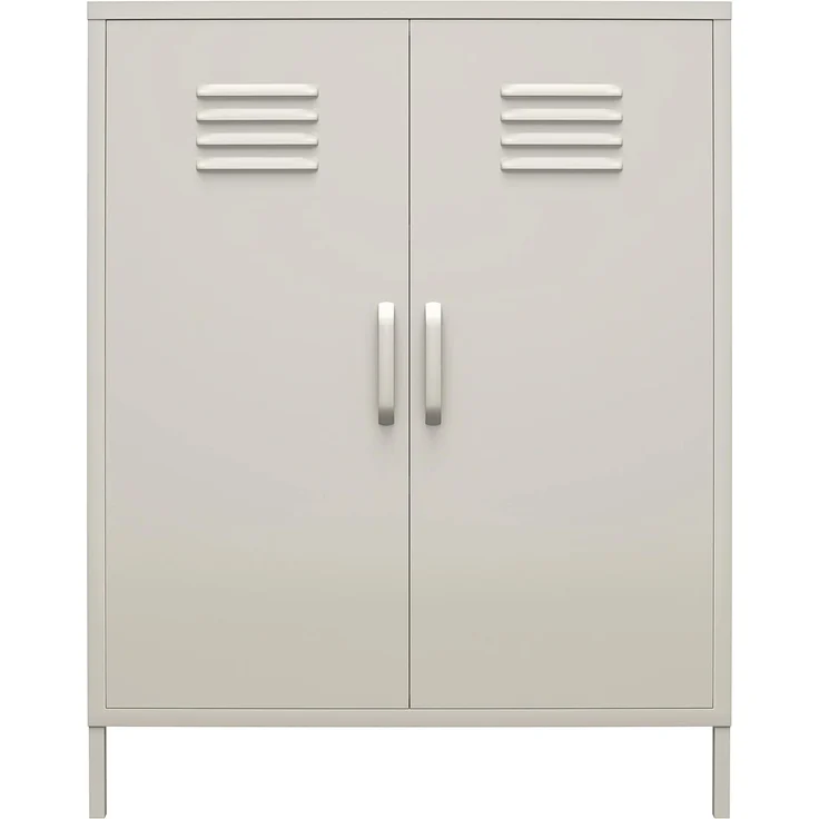 Dorel Home Queer Eye Bradford Metallschrank, Spind, Taupe, Einheitsgröße