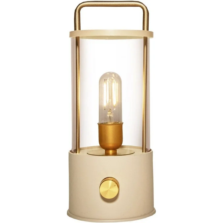 Coen Bakker Deco BV LED Tischleuchte Portable Light, Dimmfunktion, LED, warmweiß, USB dimmbar sand-creme 11x26cm aufladbar warmweiß – Bild 1