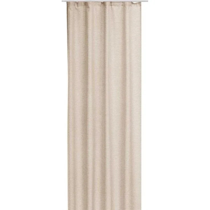 Bestlivings Vorhang (1 St), Kräuselband, blickdicht, Gardine 140x245cm - Leinen Optik - Schlaufen / Kräuselband