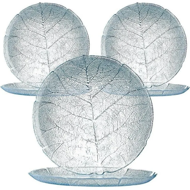 6er Set Teller Aspen 19cm Glas Dessertteller
