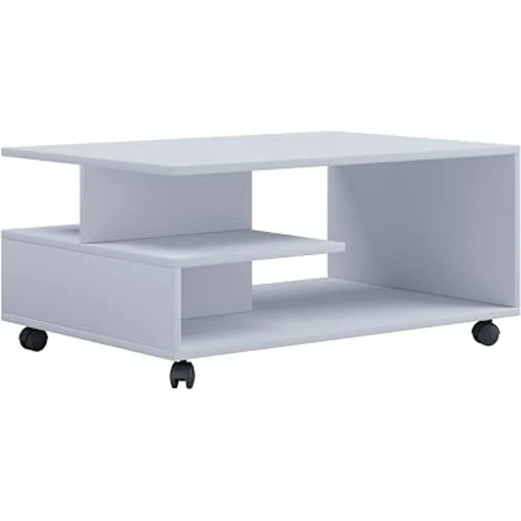 VCM Beistelltisch & Couchtisch Stango 916989 Weiß H. 41 x B. 80 x T. 50 cm – Bild 4