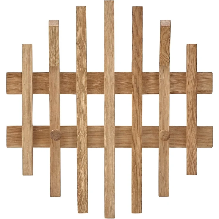 BANTRY Garderobenpaneel - 1 Leiste Höhe 120 cm / Eiche natur geölt / ohne Ablage – Bild 27