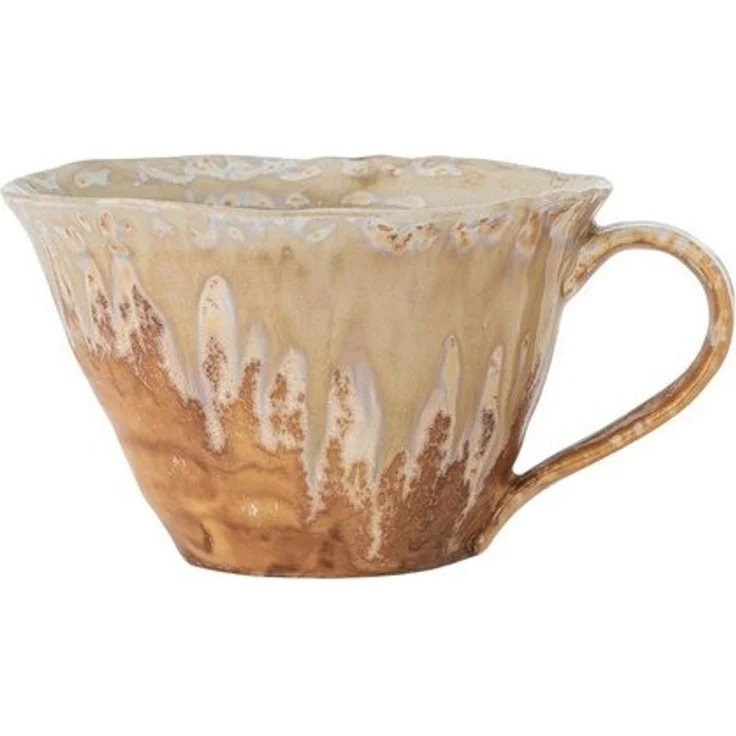 Bloomingville Tasse Bloomingville Milani Tasse, Natur, Steingut, 250 ml, Steingut – Bild 3