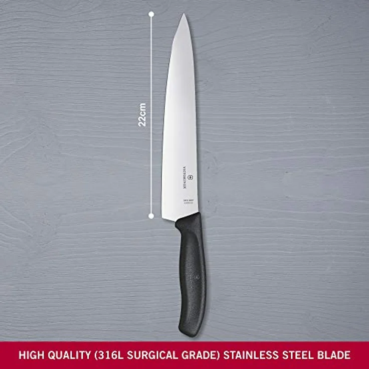 Victorinox Tranchiermesser SwissClassic Geschenkschachtel, Schwarz, 22 cm, 6. 8003. 22G – Bild 4