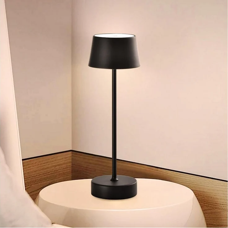 LQWELL LED Tischleuchte Kabellos Akku, Touch Tischleuchte,mehrere Helligkeitsstufen, LED fest integriert, Warmweiß, LED, Stromsparend, 3 Helligkeitsstufen, Batteriebetrieb möglich – Bild 5
