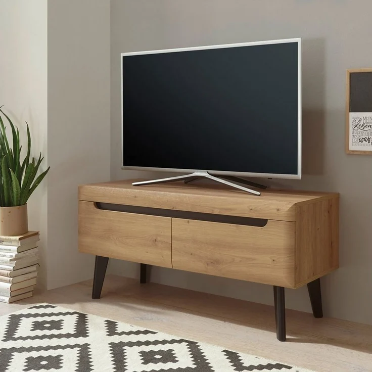 INOSIGN Lowboard Torge, TV-Unterschrank, TV-Kommode, Fernsehschrank, TV-Board (1 St), abgeschrägte Füße, drei Farben, Scandi Design, 107 cm breit – Bild 1