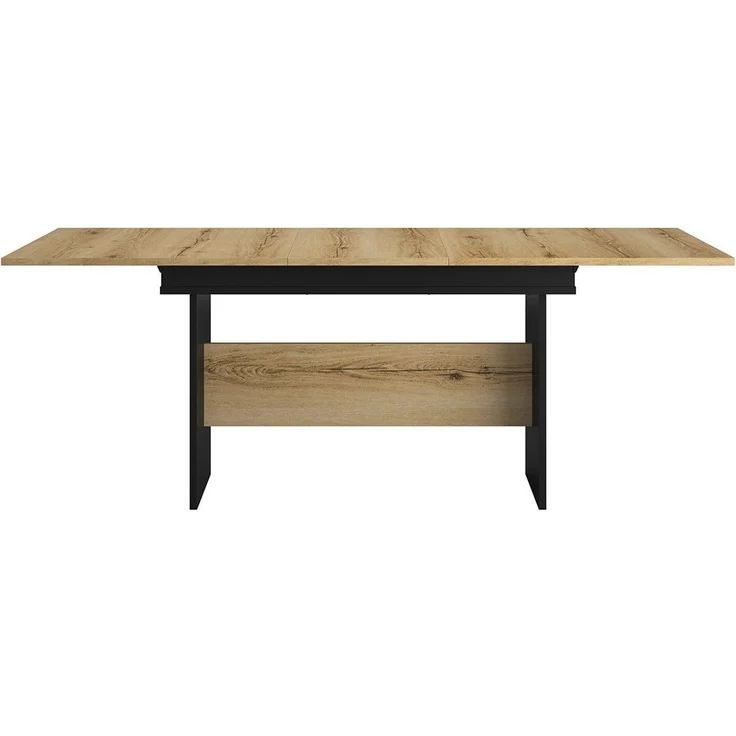 Calicosy 'ESTEBAN' Rechteckiger Tisch mit 1 Verlängerung L205/160 cm - Helles Holz – Bild 1