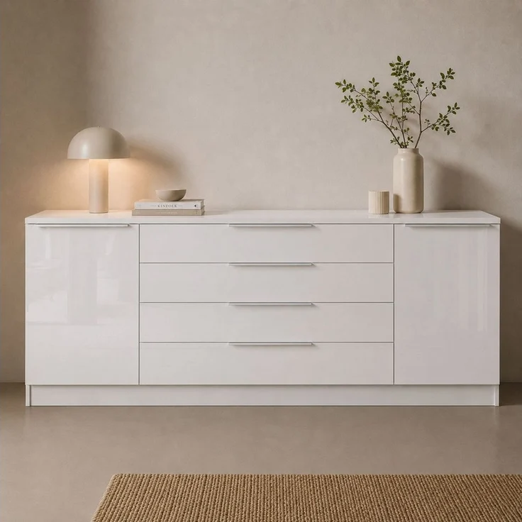 borchardt Möbel Kommode Oliva, Breite 200 cm, mit 4 Schubkästen – Bild 4