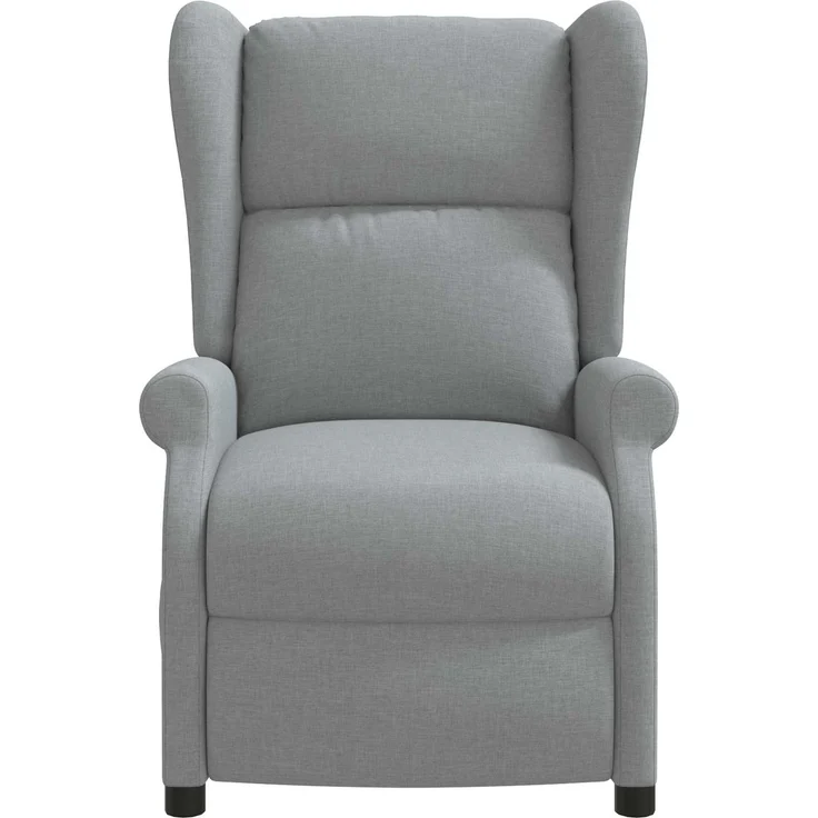 vidaXL Wing Back elektrischer Massagesessel Hellgrau Stoff 3460290 – Bild 4