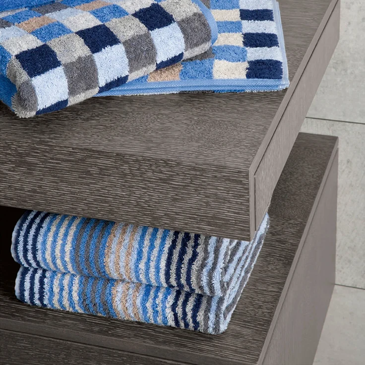 Cawö Handtücher Unique Stripes 944 11 Saphir 50 x 100 cm – Bild 5