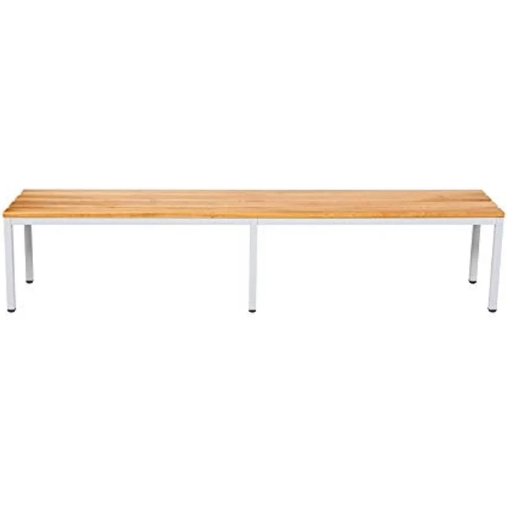 Garderobenbank 200 cm grau – Bild 1