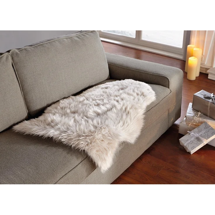 Kunstfell "Natur" Dekofell Fell Dekoration Teppich Läufer Felloptik – Bild 6