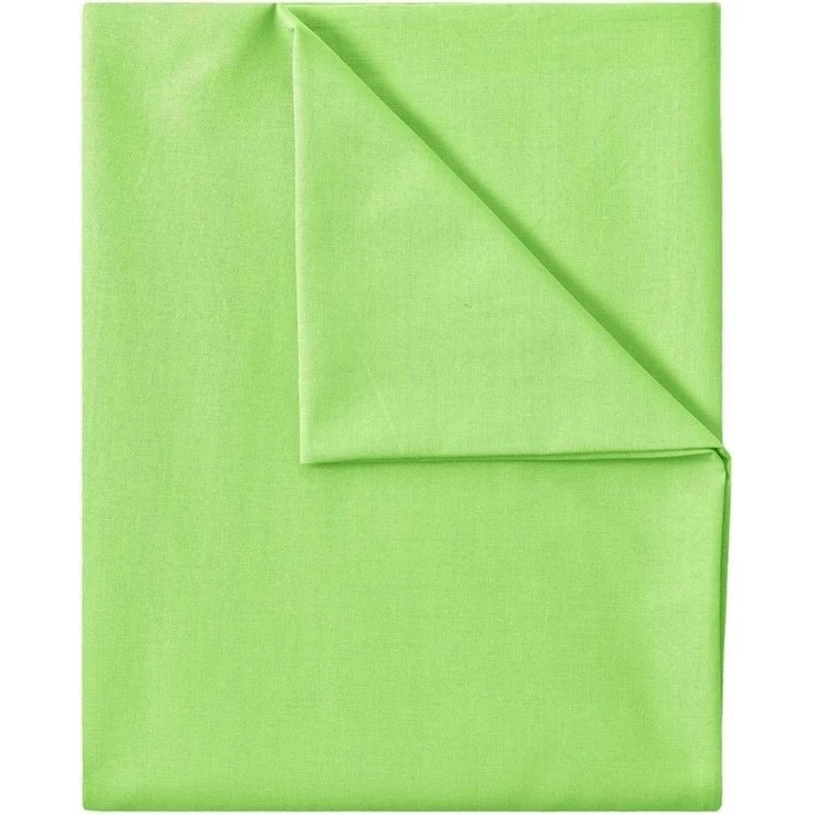 NatureMark Bettlaken klassisches Betttuch Haustuch, 100% Baumwolle, Gummizug: ohne, (1 Stück), Laken Haustuch, viele Größen und Farben, 150x250 cm, Apfel grün – Bild 2