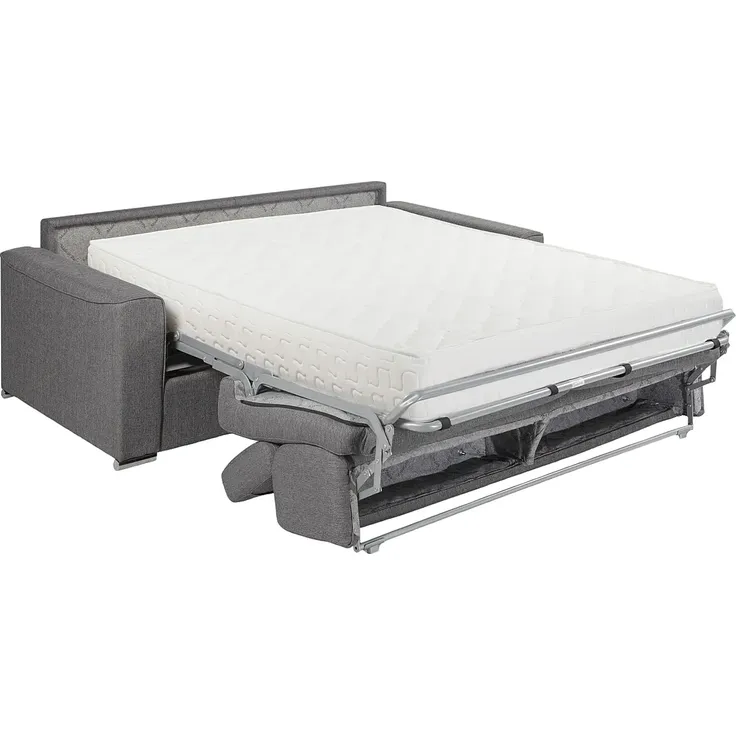 Vente-unique - VIZIR Sofa Stoff Grau - B 223 cm94 cm x H 110 cm95 cm x L 176 cm – Bild 3