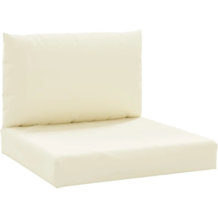 vidaXL Palettenkissen 2-tlg. Cremeweiß Oxford-Gewebe 361756 – Bild 1