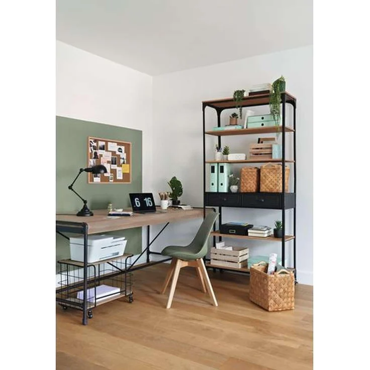 Stuhl, skandinavisch, Khaki – Bild 2