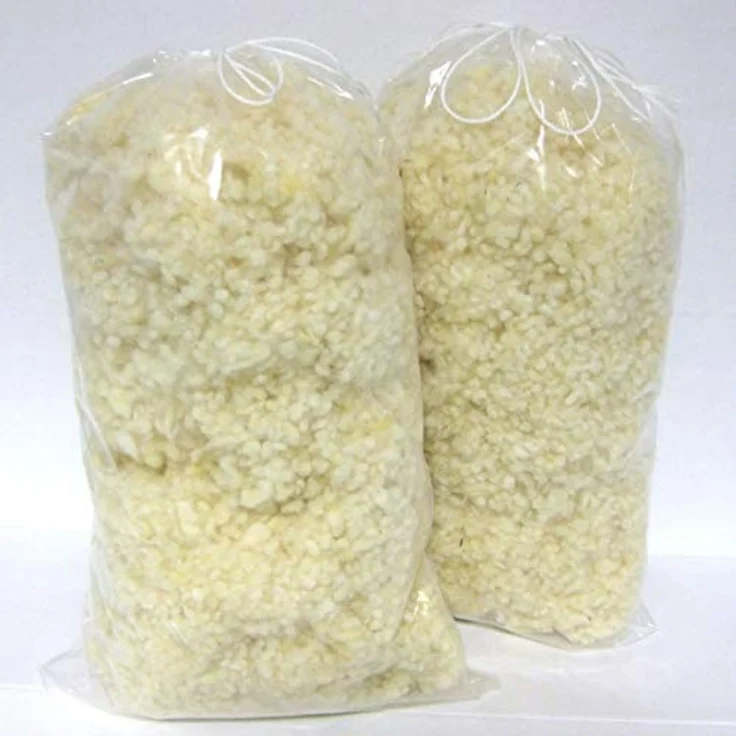 Meivita Kissenfüllung 2x Merino Schafschurwollkugeln Nachfüllpack mit je 150 Gramm – Bild 3