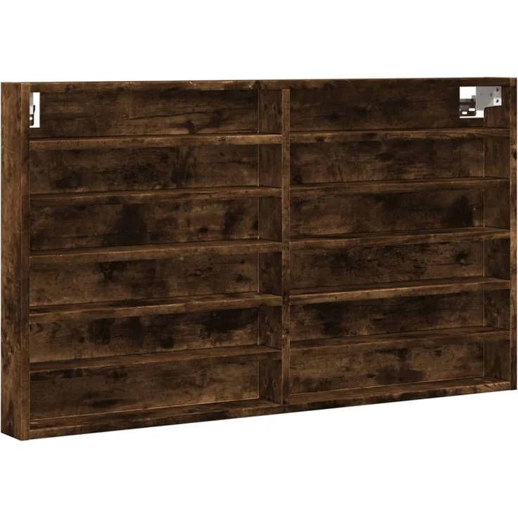 vidaXL Vitrinenschrank Räuchereiche 100x8,5x58 cm Holzwerkstoff 847944 – Bild 2