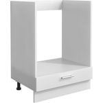 VCM Küchenmöbel Herdumbauschrank & Ofenschrank Esilo 919011 Weiß H. 82 x B. 60 x T. 46 cm
