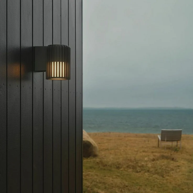 Nordlux Wandleuchte Aludra Seaside anthrazit Alu IP54 E27 – Bild 3