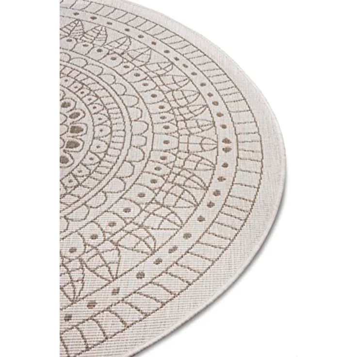 NORTHRUGS Teppich Porto Wendeteppich, rund, Höhe: 5 mm, In-& Outdoor, Wetterfest, Balkon, Garten, Wohnzimmer, Wasserfest – Bild 7