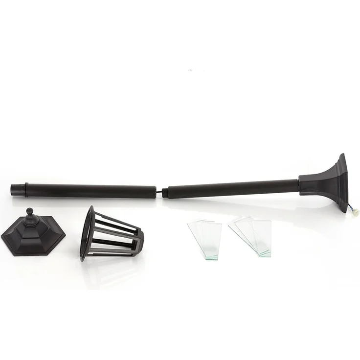 Lindby Außen-Stehlampe Nane, Kunststoff Schwarz IP44, 1 x 60 W – Bild 6