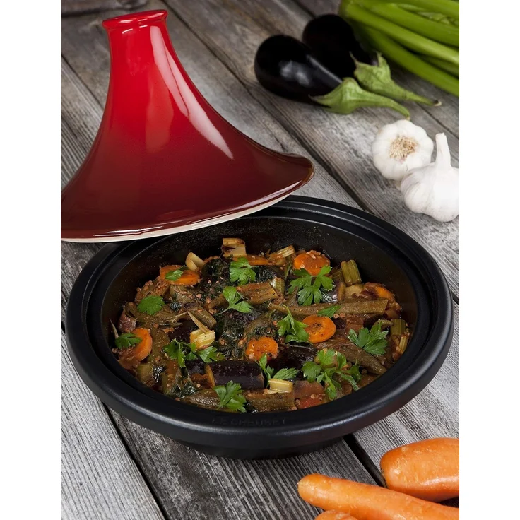 Le Creuset Gusseisen Tagine 31 cm kirschrot – Bild 7