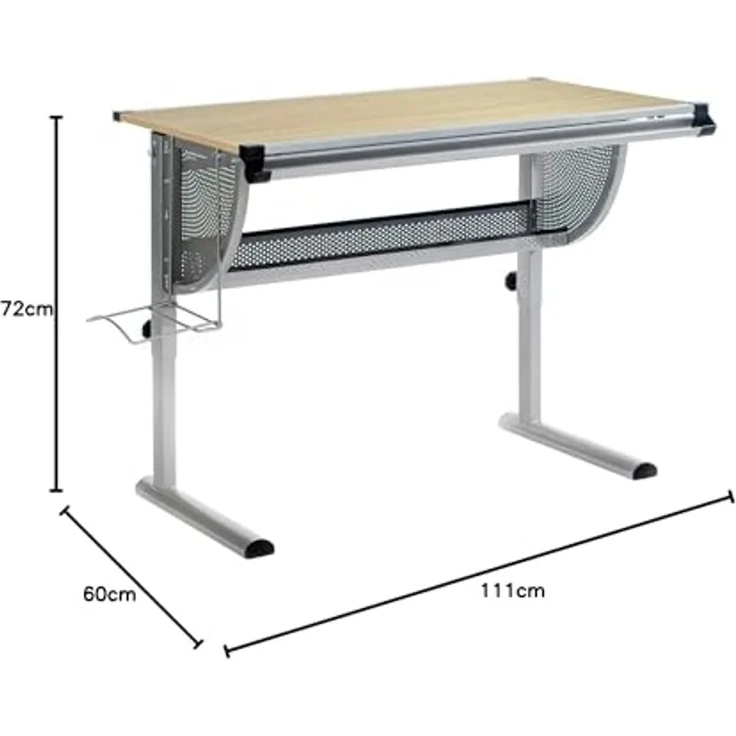 IDIMEX Kinderschreibtisch MARIO, Kinderschreibtisch höhenverstellbar Schreibtisch für Kinder Kindertisc – Bild 2