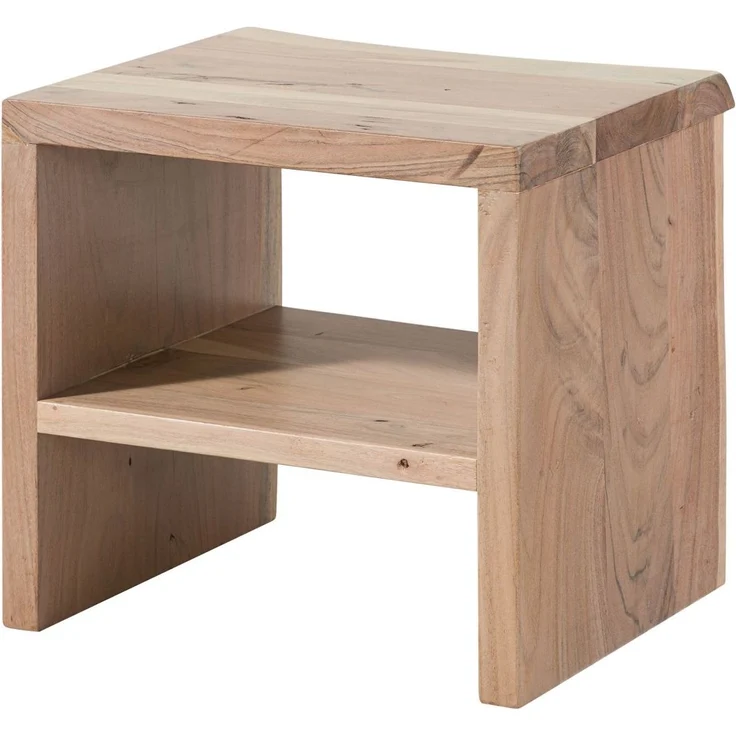 Nachttisch Akazie 45x40x45 natur lackiert PURE ACACIA #310 – Bild 10