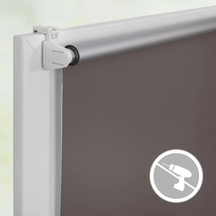 Lichtblick Sonnenschutzsysteme GmbH Thermo-Rollo Vancouver 65 cm x 150 cm (BxL) Taupe Verdunkelnd & Thermofunktion; Klemm- und schraubbar; Energiesparend – Bild 4