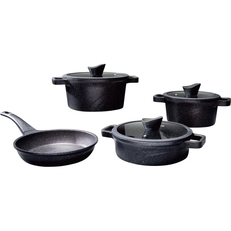 Hermia Concept 'Vetta - Black' Topfset (10-teilig), Schwarz, Ø 24 cm – Bild 8