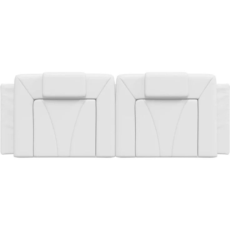 vidaXL Kopfteil-Kissen Weiß 120 cm Kunstleder – Bild 2