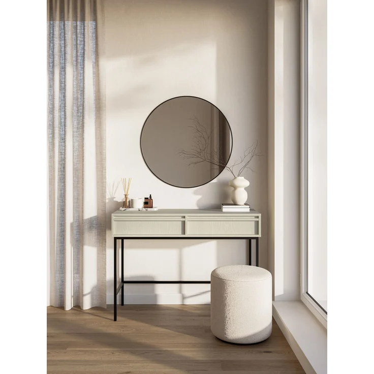 Selsey 'Evo' Schminktisch mit 2 Schubladen, beige, ca. 79 x 110 x 38 cm – Bild 2