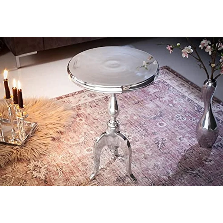 riess-ambiente Beistelltisch SAVOY 55cm silber, Metall · rund · Couchtisch · Orientalischer Stil – Bild 4
