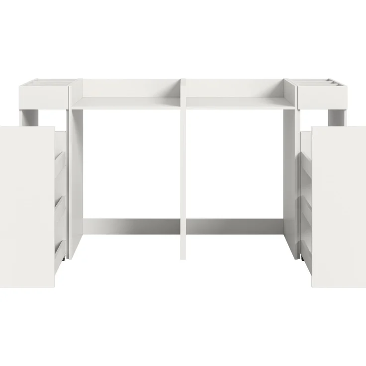 Waschmaschinenumbauschrank >Free< in Weiß - 190x101x60cm (BxHxT) – Bild 3