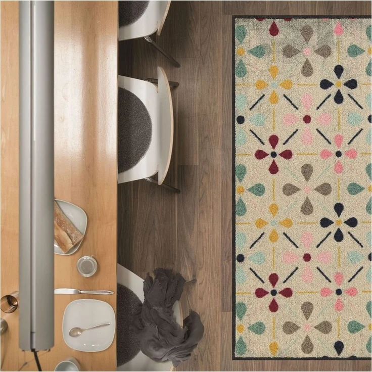 Salonloewe Fußmatte Fußmatte 75x120 Riki beige, Eingangsmatte groß, Höhe: 750 mm – Bild 2