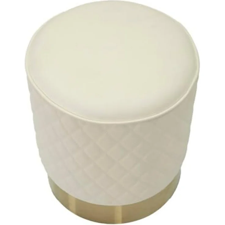 Dmora Pouf Uruguay 36x36x39h cm Weiß Rund – Bild 6