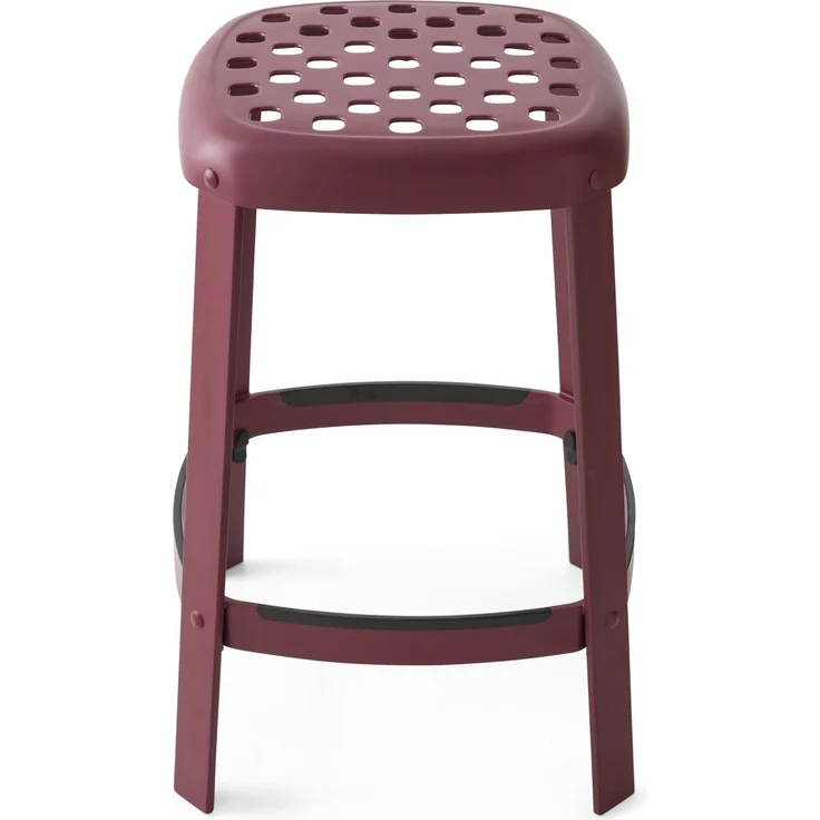 Connubia, Hocker Industrial stationär, Struktur rotes Oxid matt