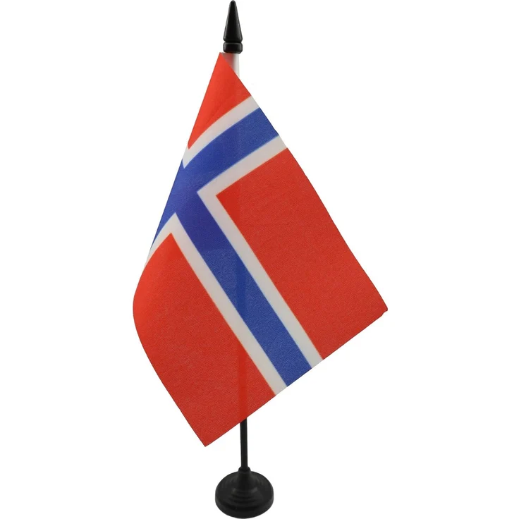 AZ FLAG - Tischflagge Norwegen - 15x10 cm - Norwegische Tischfahne 10x15 Cm - Flaggen