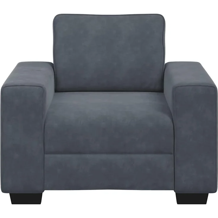 vidaXL Sessel Dunkelgrau 100x77x82 cm Samt 4105248 – Bild 4