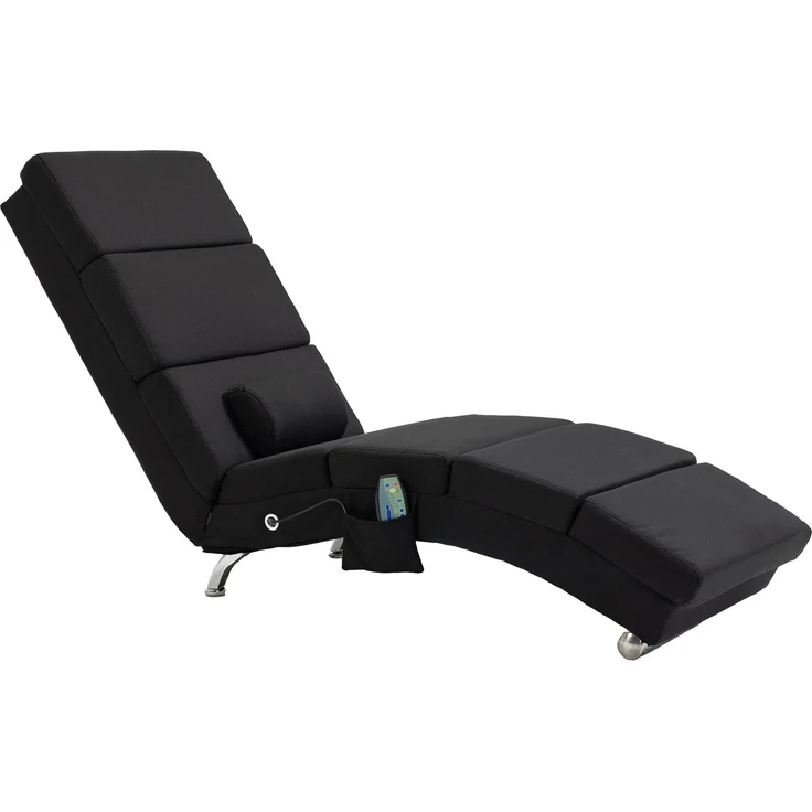 Wohnora-Massagesessel, Relaxsessel, Liegesessel mit 8 Vibrationspunkten, 5 Modi, 56 x 168 x 84 cm, Schwarz,H 840cm x T 1680cm x B 560cm – Bild 1